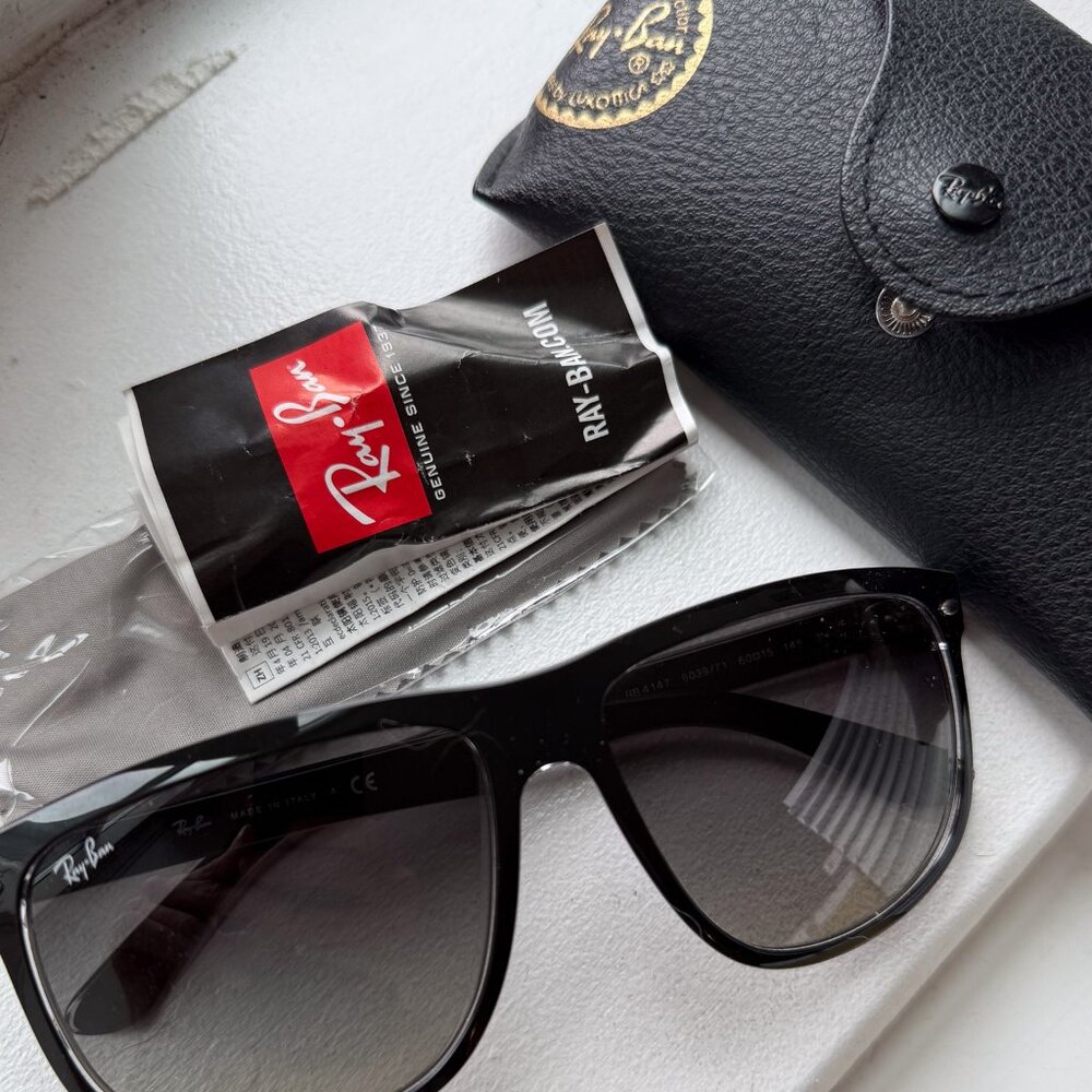 Ray-ban Boyfriend Sunglasses Grey Black
